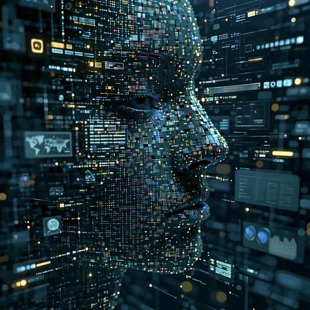abstract image of metadata all over the place in an ai environment-1