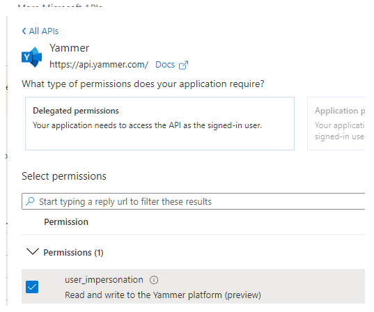 All APIs screenshot