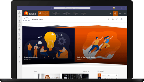 Atlas in Microsoft Teams monitor