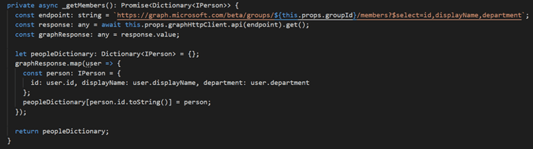 Calling the new Presence endpoint in MS Graph API from SPFx 8
