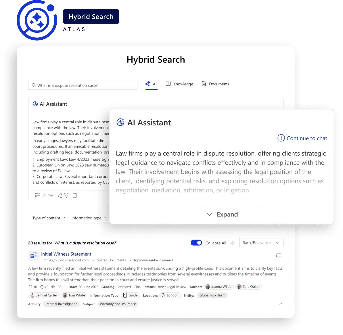 Hybrid Search with label