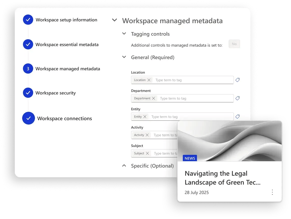 Manage metadata Add It