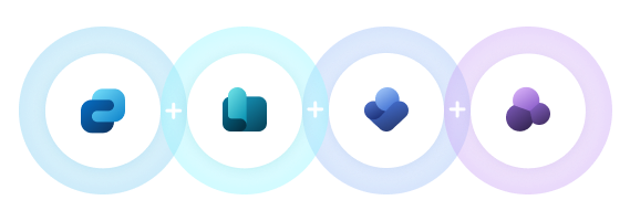 Microsoft Viva 4 Pillars icons variations