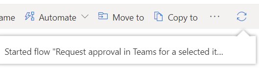 Power Automate Teams Confirmation