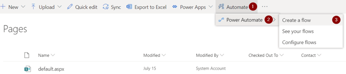 Power Automate Teams Create a Flow