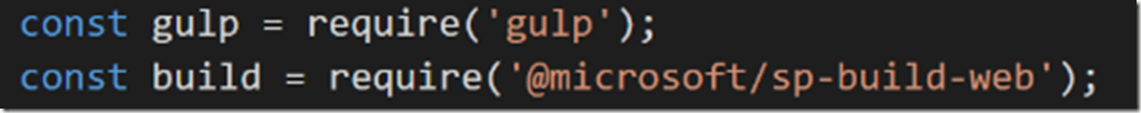 SharePoint framwork Gulp 2
